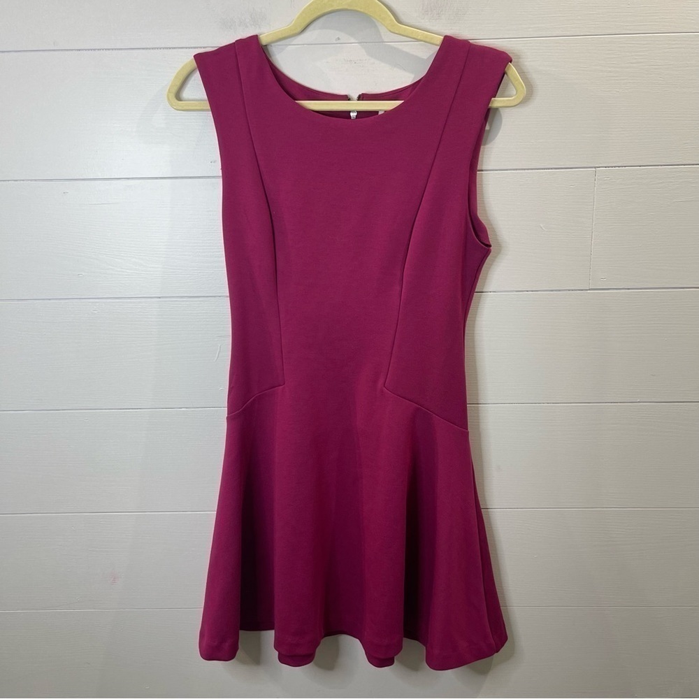 Free People | Cha Cha Zip Skater Dress in a Magenta Pink Size Small